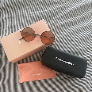 Acne Studios Women's Metallic Scientist Sunglasses